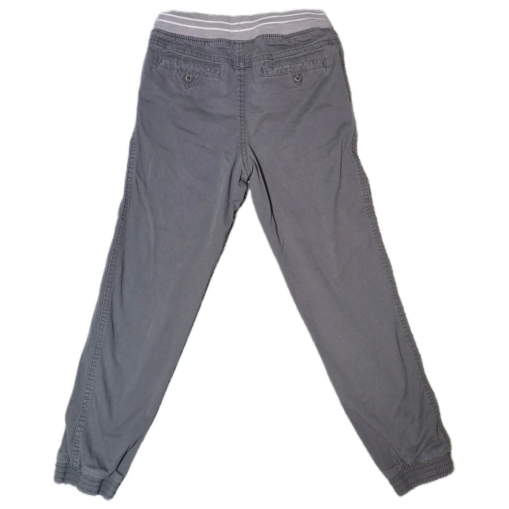 Cat Jack Kids Jogger Pants Gray Elastic Waist Drawstring Cuffed Size 12 (AE) - Picture 2 of 5